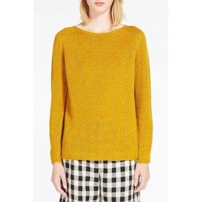 'S MAX MARA LINEN SWEATER