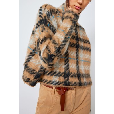 SEMICOUTURE CHECK TURTLENECK