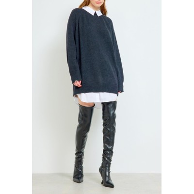 SEMICOUTURE WOOL MAXI DRESS