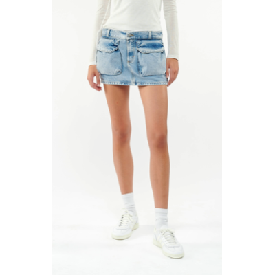 ICON DENIM MINI SKIRT